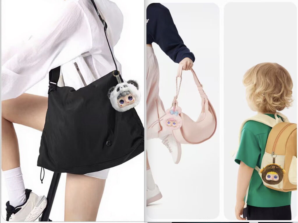 白色:熊貓 | 粉紅色:兔仔 | 棕色:猴子