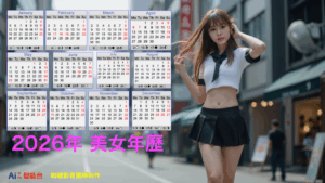 2026年 美女年曆